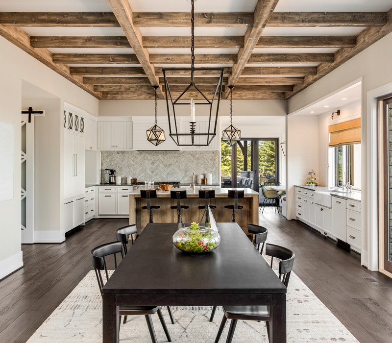 Muted blue kitchen cabinets for a calming effect in Austin kitchens